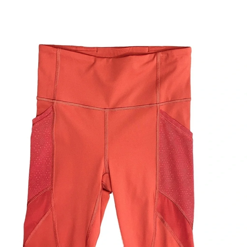 Lululemon Run‎ Smoothly Crop in Dark Sport Yoga Running Workout Red Women's 4